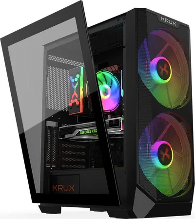 Kasë kompjuteri Krux Vortex ARGB (KRX0094), e zezë - 20