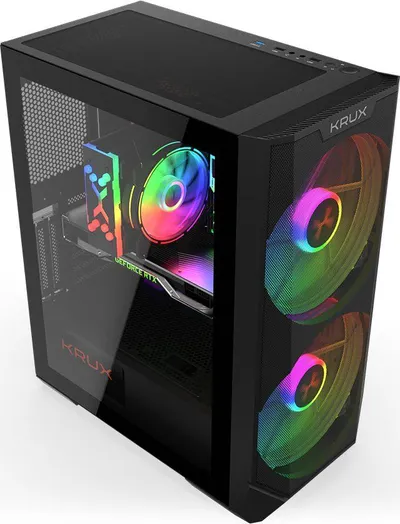 Kasë kompjuteri Krux Vortex ARGB (KRX0094), e zezë - 3