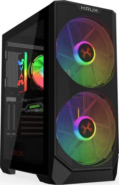 Kasë kompjuteri Krux Vortex ARGB (KRX0094), e zezë - 5