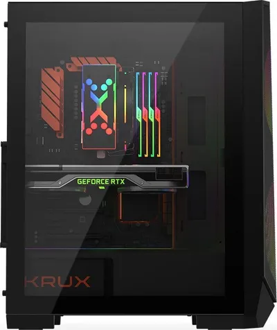 Kasë kompjuteri Krux Vortex ARGB (KRX0094), e zezë - 6