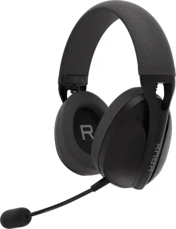 Kufje wireless Krux Clapz KRXC003, 2.4 GHz Bluetooth, 24 orë bateri, të zeza