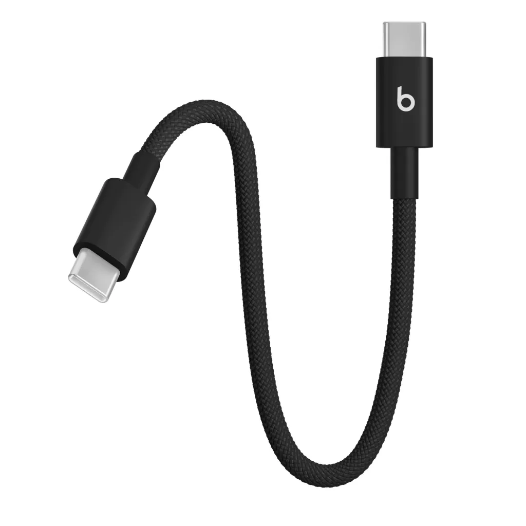 Beats USB-C to USB-C Woven Short Cable (20 cm), Bolt Black - 2