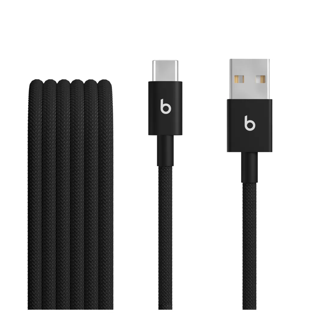 Beats USB-A to USB-C Woven Cable (1.5 m), Bolt Black - 1
