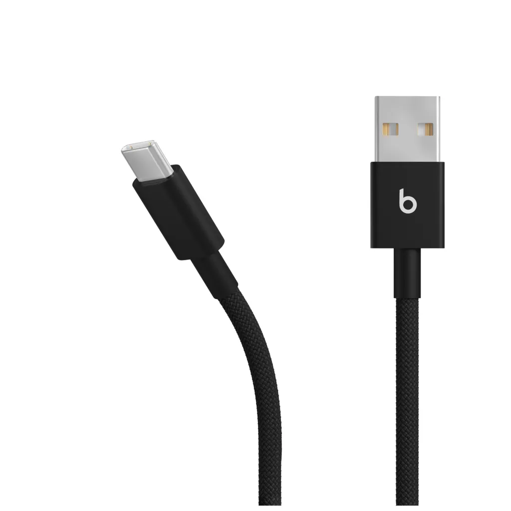 Beats USB-A to USB-C Woven Cable (1.5 m), Bolt Black - 2