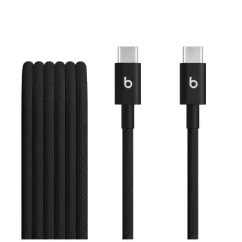 Beats USB-C to USB-C Woven Cables (1.5 m), Bolt Black (2-Pack)