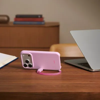 Beats iPhone 17 Pro Kickstand Case with MagSafe and Camera Control, Pebble Pink - 4