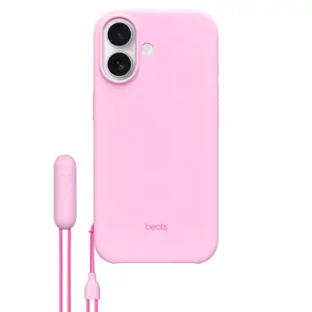 Beats iPhone 17 Kickstand Case with MagSafe and Camera Control, Pebble Pink