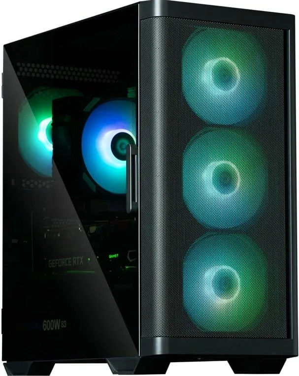 Kasë Zalman M4 ARGB, e zezë, Mini Tower - 3