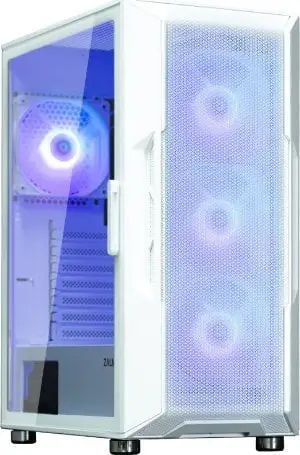 Kasë Zalman I3 Neo ARGB, e bardhë, Midi Tower