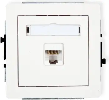 Prizë Karlik Deco, 1xRJ45, e bardhë