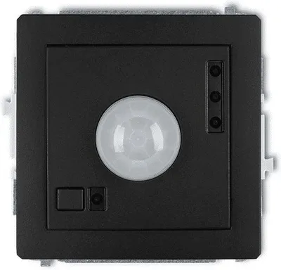 Sensor elektronik lëvizjeje Karlik Deco (12DCR-1), i zi mat - 1