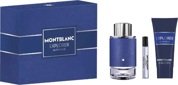 Set Eau de Parfum për meshkuj Mont Blanc Explorer Ultra Blue 100ml + 7.5ml + 100ml - 1