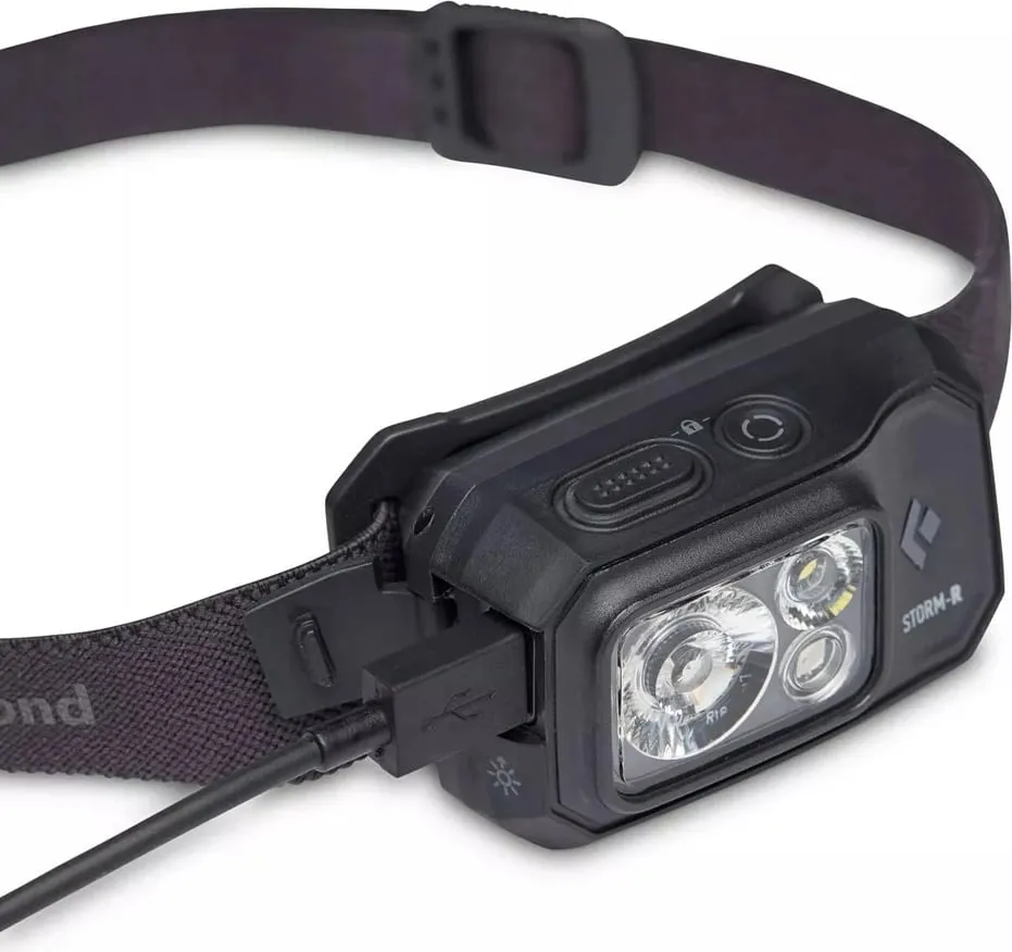 Llambë koke Black Diamond Storm 500-R, e rikarikueshme, e zezë - 5