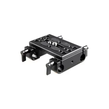 SmallRig Mounting Plate with Dual 15mm Rod Clamps