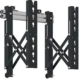 Mbajtës muri AG Neovo VWM-02, për 2 ekrane 42-65 inç, 80 kg, VESA 400x400, zi/argjend