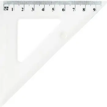 Trekëndësh matës Grand School GR-854T, 10cm, plastik