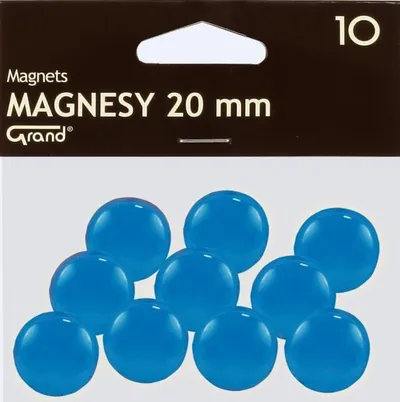 Set magnetë Grand, 20 mm, 10 copë, të kaltër - 1