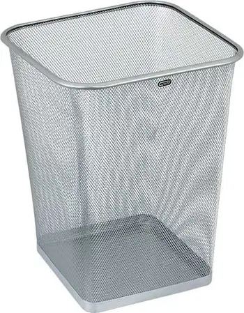 Kosh mbeturinash Grand Grand 18L, metal, argjend