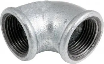 Llak galvanizuar këndor Hydroland, 3/4", për ujë dhe ngrohje, argjend
