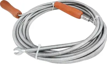 Spiralë pastrimi tubash Hydroland SPR.H5, 9 mm, 5 m, me dorezë druri