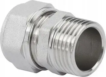 Lidhës PEX Hydroland PEX.Z.GZ, 20 x 1/2, bronz i nikluar, për gypa multilayer