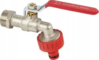 Rubinet sferik Hydroland Z-CZ20.ZŁ, 3/4", lidhje e shpejtë për zorrë kopshti, metalik