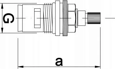Kartrixh qeramik për rubinet Hydroland G C15, 1/2" - 2