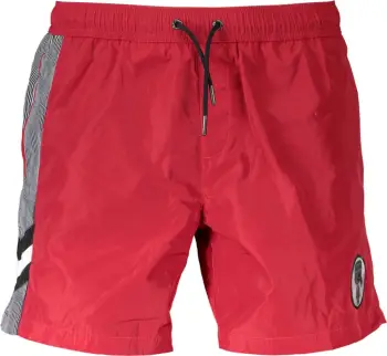 Shorce plazhi për meshkuj KARL LAGERFELD BEACHWEAR, të kuqe