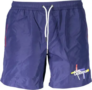 Të poshtme noti KARL LAGERFELD BEACHWEAR swim boxer meshkuj, të kaltra