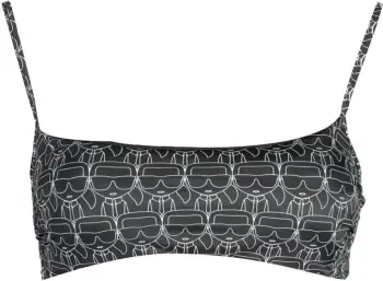 Bikine KARL LAGERFELD BEACHWEAR femra, të zeza