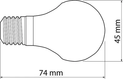 Poç LED GTV, E27, 470 lm, 6 W, 220 - 240 V - 2