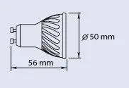 Poç elektrik LED GTV GU10, 7.5 W, i bardhë - 2