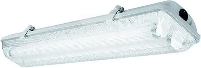 Ndriçues hermetik GTV, 2 x 18 W, i hirtë - 1