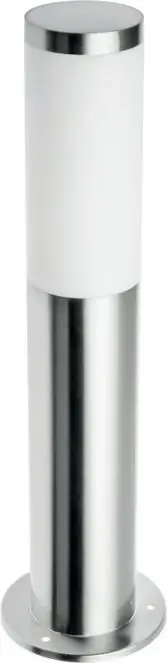 Llambë për kopsht GTV Garden post Milan IP54 40W stainless steel, 45cm