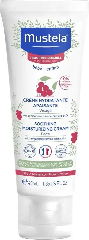 Krem për fytyrë të fëmijëve Mustela (Soothing Moisturizing Cream), 40 ml