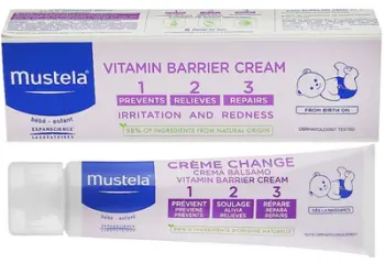 Krem kundër skuqjeve nga pelena, Mustela Baby Diaper Change 123, 100ml