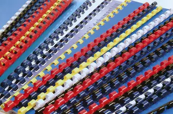 Unaza plastike për lidhje dokumentesh Argo Back 14mm, set 100 copë, të bardha