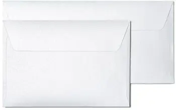 Zarf dekorativ Argo DL, metalizuar, set 10 copë, argjendtë