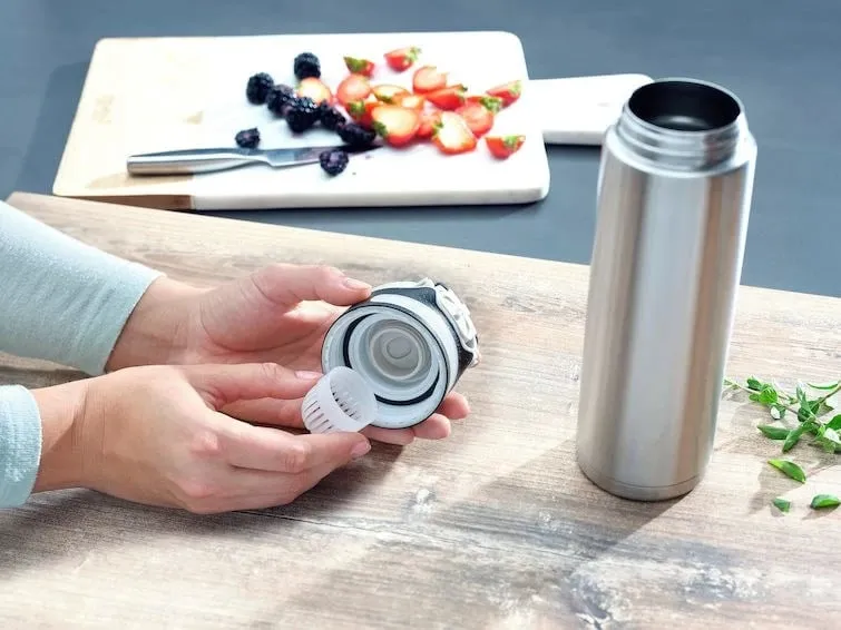 Termos udhëtimi LEIFHEIT 3272, 600 ml, çelik inoks, argjend - 3