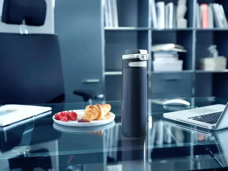 Gotë termike udhëtimi Leifheit 3275, 600 ml, e zezë/blu - 4