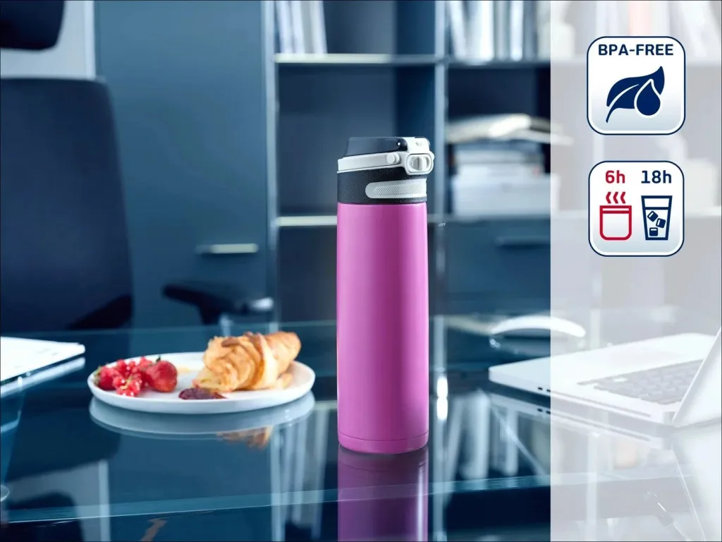 Gotë termike Leifheit Flip 600 ml, magenta - 2