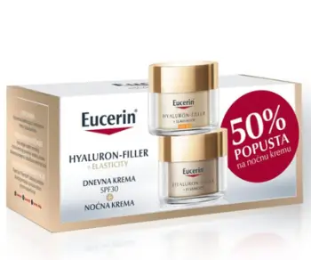 Set Eucerin Hyaluron-Filler + Elasticity, Kremë dite 50ml+ Krem nate 50ml