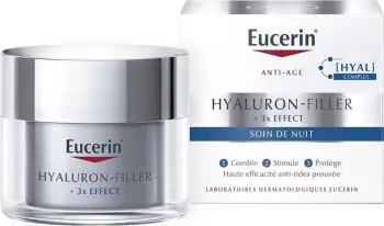 Krem nate kundër rrudhave Eucerin Hyaluron-Filler + 3x Effect për femra, 50ml