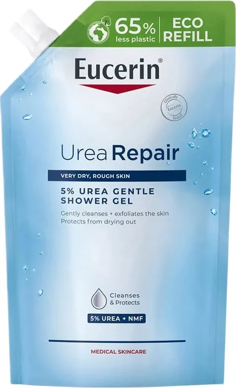 Xhel për dush Eucerin UreaRepair Gentle Body Wash Gel 5% Urea 400ml refill - 1