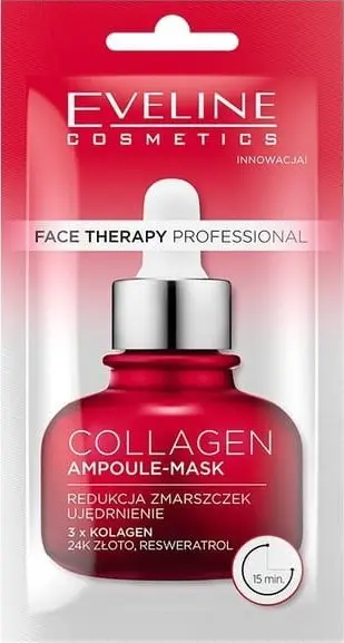 Maskë fytyre Eveline Face Therapy Professional Collagen, ampulë 8ml