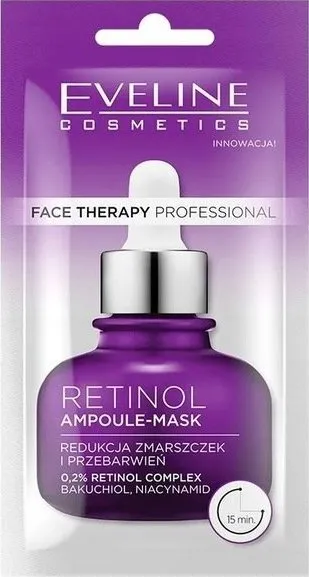 Maskë ampulë fytyre Eveline Face Therapy Professional Retinol, 8ml - 1