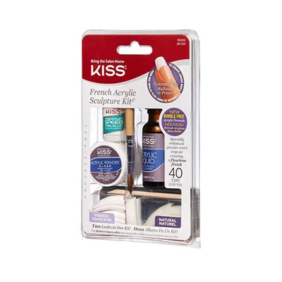 Set për thonjë artificial KISS French Sculpture Acrylic - 2