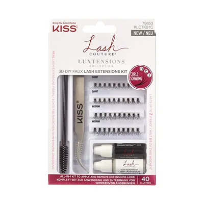 Set për qerpikë KISS Lash Couture LuXtension Cluster - 1