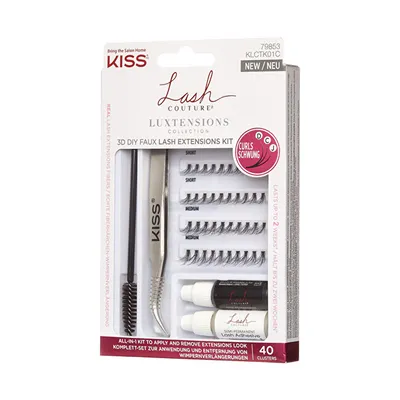 Set për qerpikë KISS Lash Couture LuXtension Cluster - 2