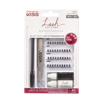 Set për qerpikë KISS Lash Couture LuXtension Cluster